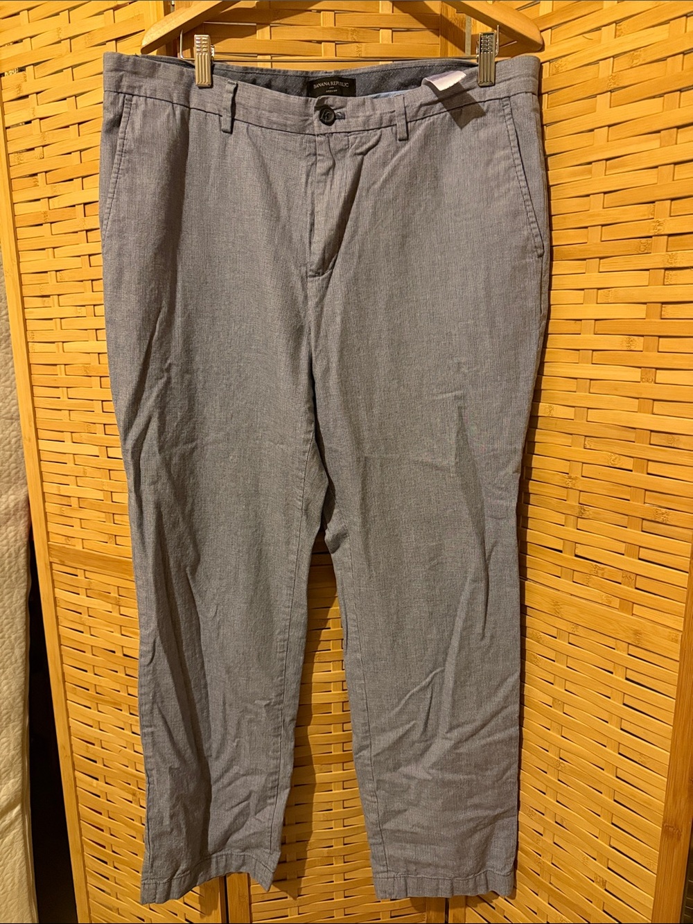 Banana Republic Men's Light Gray/blue Chinos
